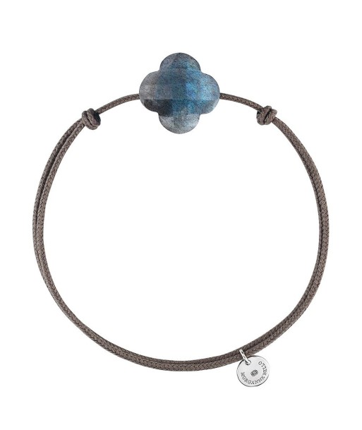 BRACELET FRIANDISE CORDON TAUPE COUSSIN LABRADORITE prix