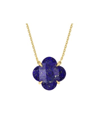 COLLIER VICTORIA LAPIS LAZULI OR JAUNE soldes