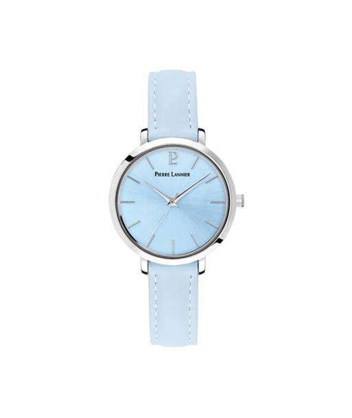 MONTRE PIERRE LANNIER DAME CHOUQUETTE CUIR BLEU 2 - 3 jours ouvrés.