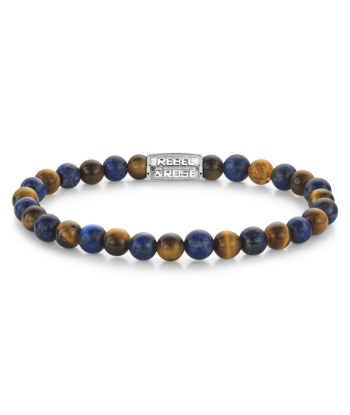 BRACELET REBEL & ROSE MIX TIGER LAPIS 6MM votre