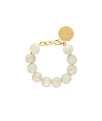 BEADS BRACELET SNOW WHITE MARBLE VANESSA BARONI vous aussi creer 