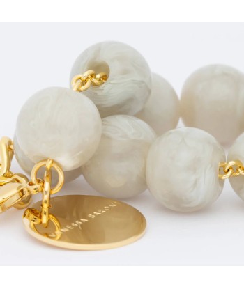 BEADS BRACELET SNOW WHITE MARBLE VANESSA BARONI vous aussi creer 