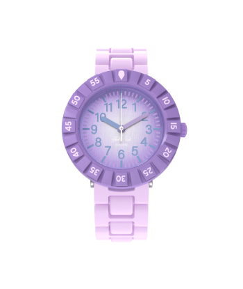 MONTRE FLIK FLAK LAVENDOLOGY brillant des détails fins