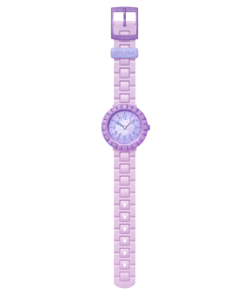 MONTRE FLIK FLAK LAVENDOLOGY brillant des détails fins