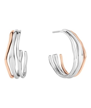 BOUCLES D'OREILLES CALVIN KLEIN WAVY SCULPTURAL 2023