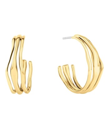 BOUCLES D'OREILLES CALVIN KLEIN WAVY SULPTURAL Jusqu'à 80% De Réduction