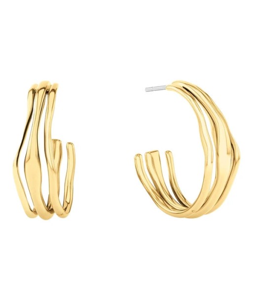 BOUCLES D'OREILLES CALVIN KLEIN WAVY SULPTURAL Jusqu'à 80% De Réduction