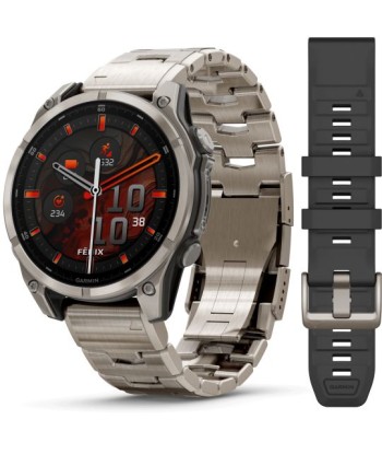 MONTRE CONNECTEE GARMIN fēnix® 8 – 47 mm, AMOLED Sapphire, Titanium 010-02904-40 suggérées chez