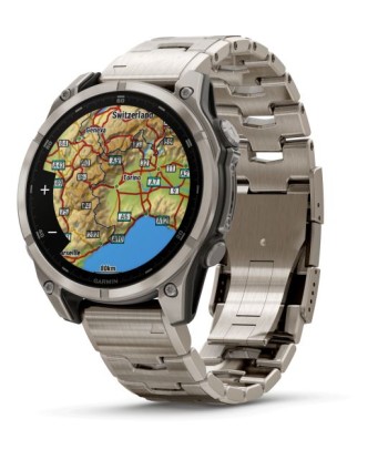 MONTRE CONNECTEE GARMIN fēnix® 8 – 47 mm, AMOLED Sapphire, Titanium 010-02904-40 suggérées chez