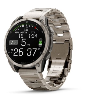 MONTRE CONNECTEE GARMIN fēnix® 8 – 47 mm, AMOLED Sapphire, Titanium 010-02904-40 suggérées chez