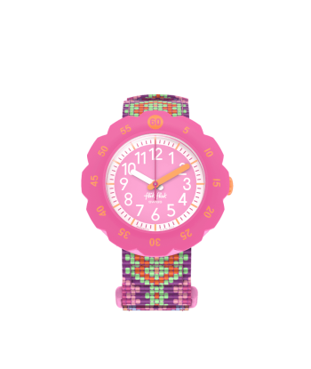 MONTRE FLIK FLAK LOOP IN PINK les ligaments