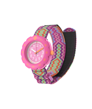 MONTRE FLIK FLAK LOOP IN PINK les ligaments