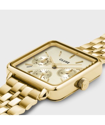 CLUSE LA TETRAGONE MULTIFUNCTION WATCH STEEL, FULL GOLD COLOUR Dans la société mordern