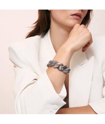 FLAT CHAIN BRACELET INKED GREY MARBLE Vous souhaitez 