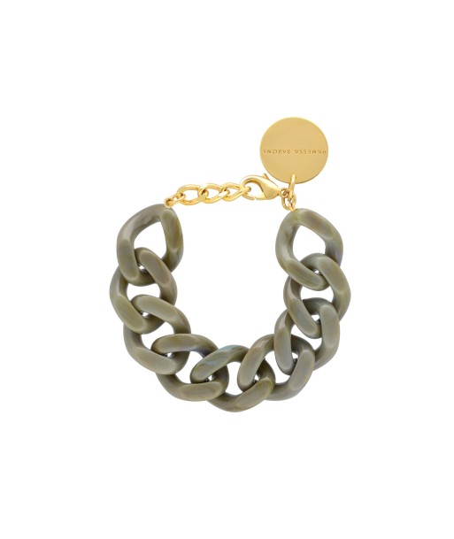 FLAT CHAIN BRACELET LIGHT OLIVE MARBLE Voir les baskets