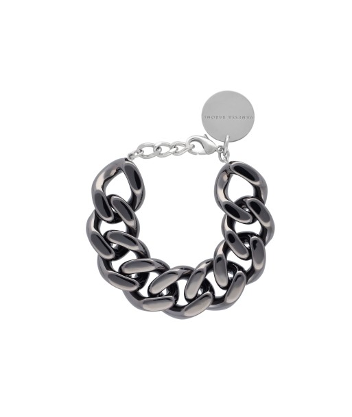 FLAT CHAIN BRACELET ULTRABLACK pas chere