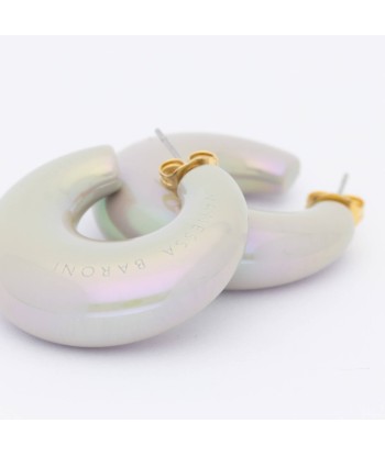 MOON EARRING IRIDESCENT SOLID de France