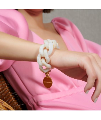 FLAT CHAIN BRACELET PEARL MARBLE vente chaude votre 