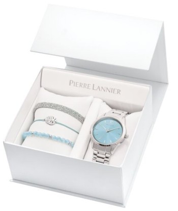 COFFRET PIERRE LANNIER DAME ROXANE CADRAN BLEU X LES INTERCHANGEABLES En savoir plus