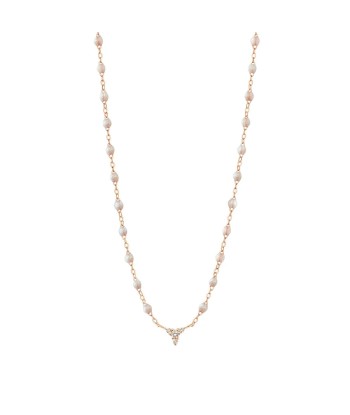 COLLIER GIGI CLOZEAU PETIT COSMOS OR ROSE DIAMANTS la colonne vertébrale