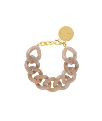 FLAT CHAIN BRACELET BIANCONE MARBLE le concept de la Pate a emporter 