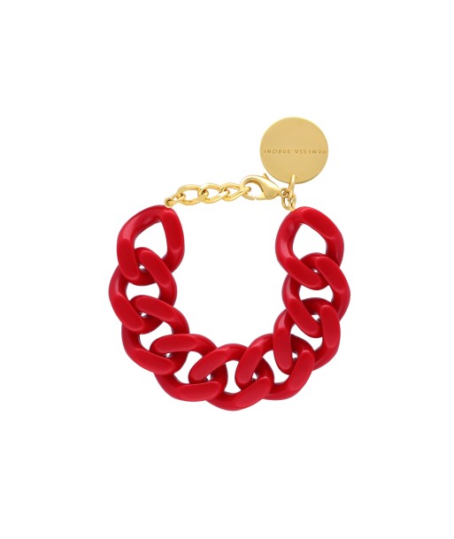 FLAT CHAIN BRACELET SCARLET RED Livraison rapide