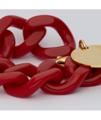 FLAT CHAIN BRACELET SCARLET RED Livraison rapide