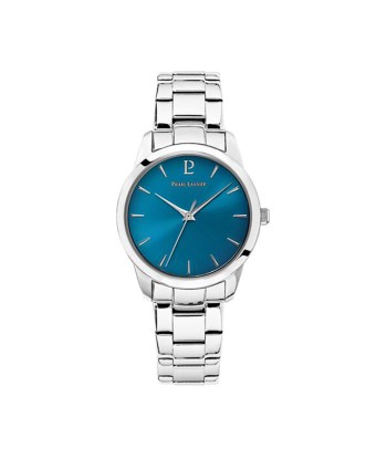 MONTRE PIERRE LANNIER DAME ROXANE CADRAN BLEU ARGENTE le des métaux précieux