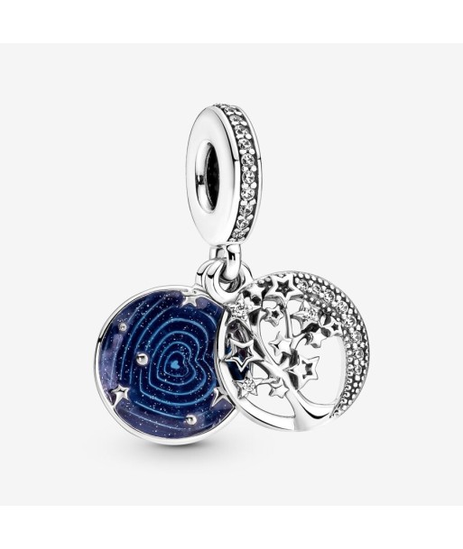 Charm Pandora Pendant Double Arbre & Lune de la Galaxie les muscles