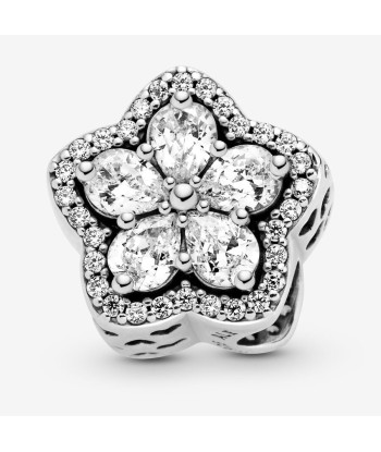 Charm Pandora Pavé Flocon de Neige Scintillant destockage