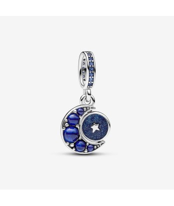 Charm Pandora Pendant Rotatif Lune Scintillante l'achat 