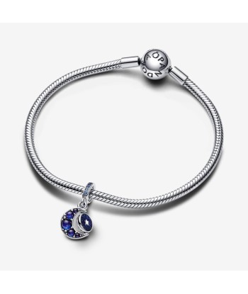 Charm Pandora Pendant Rotatif Lune Scintillante l'achat 