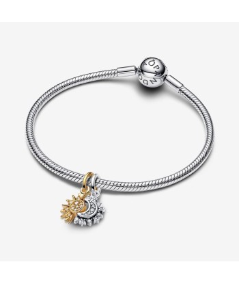 Charm Pandora Pendant Soleil & Lune Séparable basket pas cher