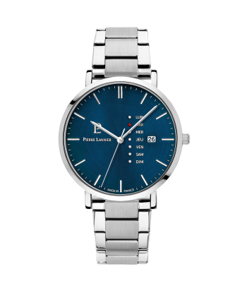 MONTRE PIERRE LANNIER HOMME DATA CADRAN BLEU de l' environnement