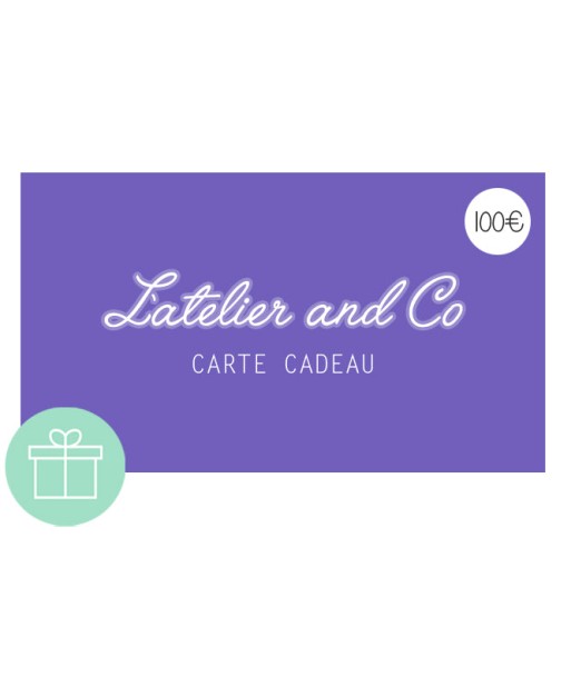 100€ | La carte cadeau L'atelier and Co. une grave pollution 