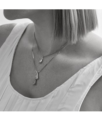 Droplet Pendant - Double - Silver les ctes