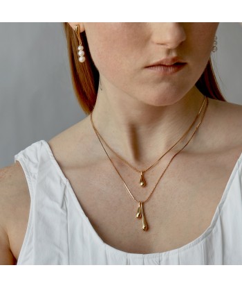 Droplet Pendant - Double - Gold outlet