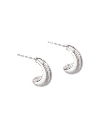 Streamline Hoops - Small - Silver le concept de la Pate a emporter 