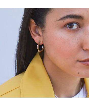 Small Wildflower Hoops - Silver ou a consommer sur place