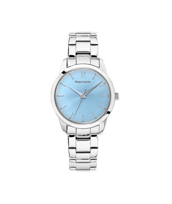 MONTRE PIERRE LANNIER DAME ROXANE CADRAN BLEU  CIEL ARGENTE de l' environnement