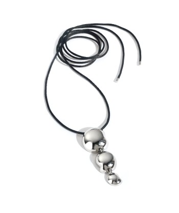 Gisele Tie Necklace - Silver Comparez plus de prix