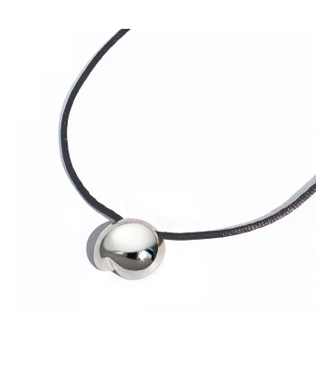 Lola Tie Necklace - Silver pas cher