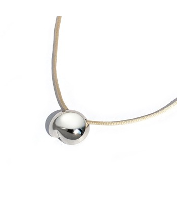 Lola Tie Necklace - Silver pas cher