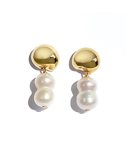 Gia Pearl Studs - Gold prix