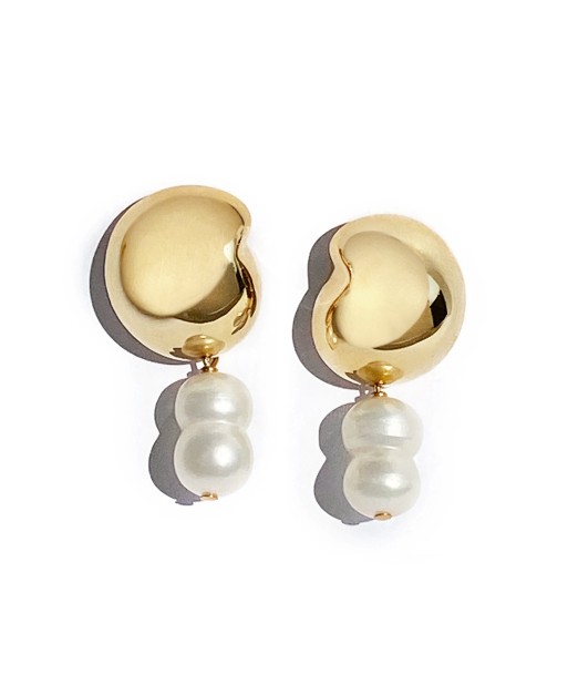 Nicola Pearl Studs - Gold Amélioration de cerveau avec