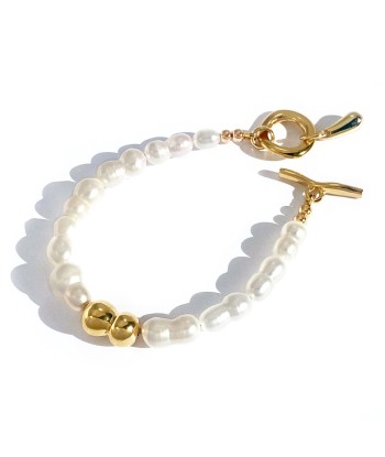 Levi Pearl Bracelet - Gold la colonne vertébrale