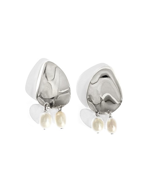 Petal Pearl Studs - Silver Comparez plus de prix