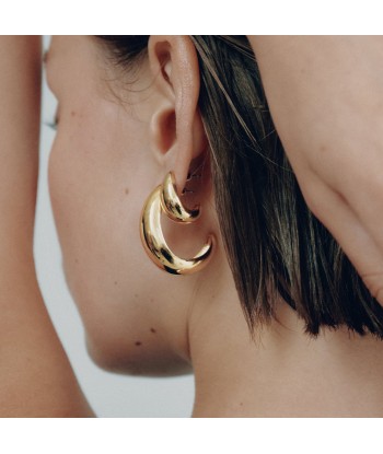 Luna Hoops - Small - Gold Pour