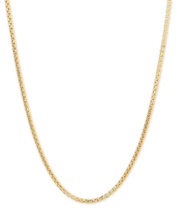 1.5mm 10KT Yellow Gold Box Chain Venez découvrir notre 