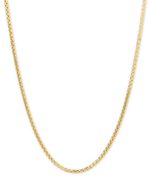 1.5mm 10KT Yellow Gold Box Chain Venez découvrir notre 